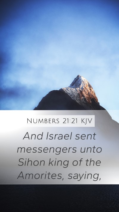 Numbers 21:21 KJV Bible Verse Image