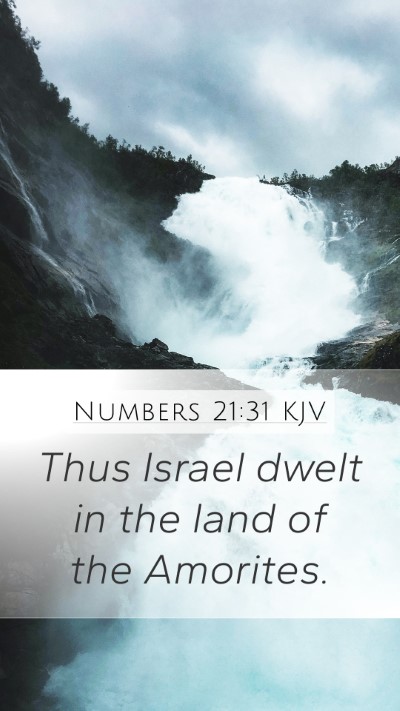 Numbers 21:31 KJV Bible Verse Image