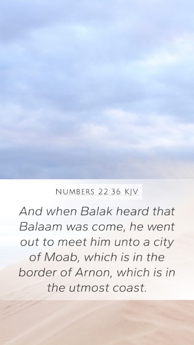 Numbers 22:36 KJV Bible Verse Image