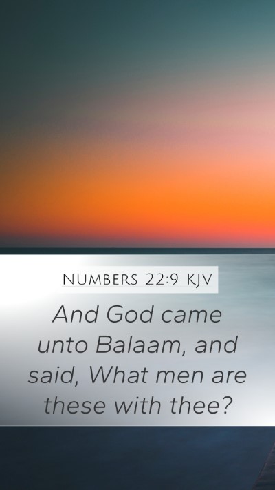 Numbers 22:9 KJV Bible Verse Image