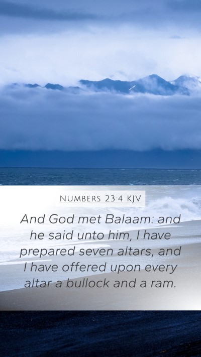 Numbers 23:4 KJV Bible Verse Image
