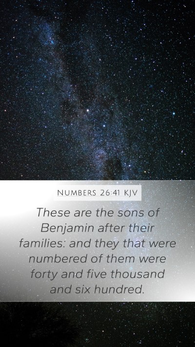 Numbers 26:41 KJV Bible Verse Image