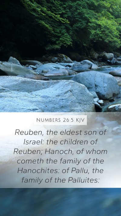 Numbers 26:5 KJV Bible Verse Image