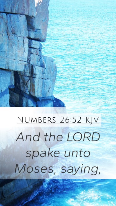 Numbers 26:52 KJV Bible Verse Image