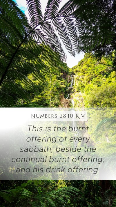 Numbers 28:10 KJV Bible Verse Image