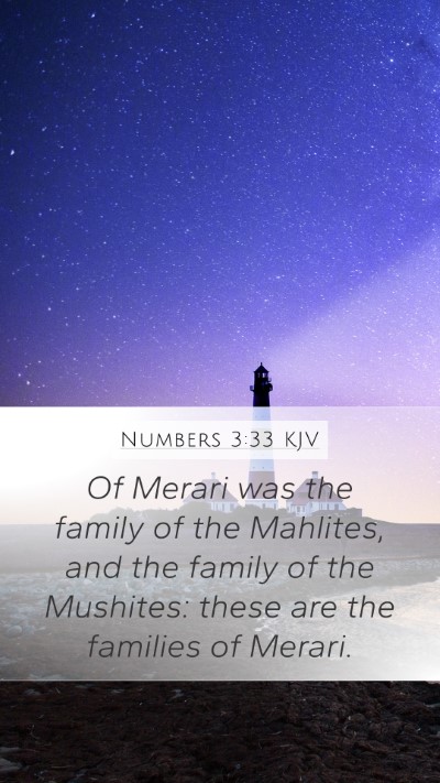 Numbers 3:33 KJV Bible Verse Image