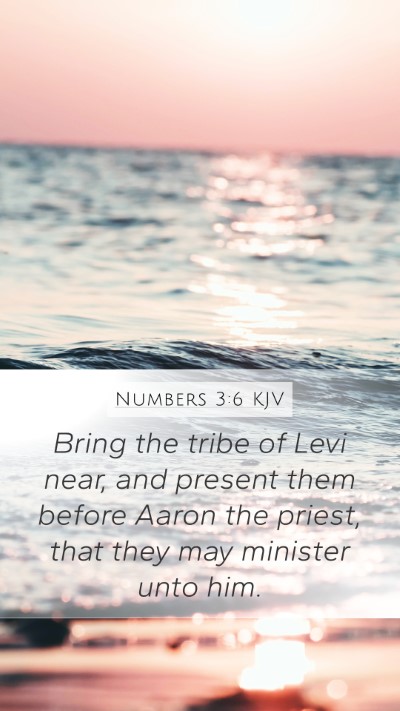 Numbers 3:6 KJV Bible Verse Image