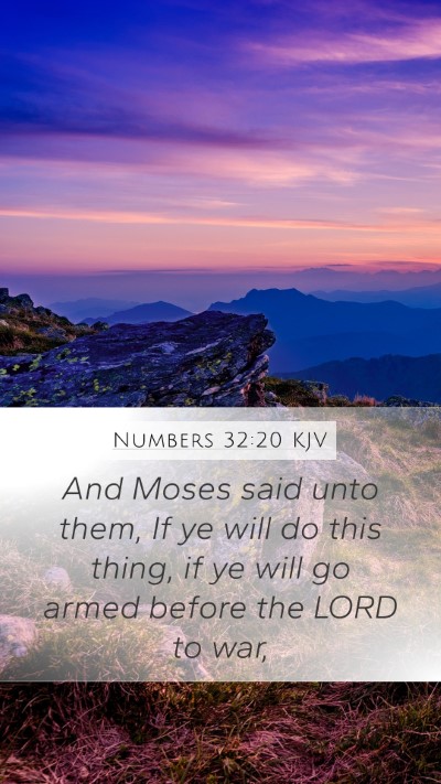 Numbers 32:20 KJV Bible Verse Image
