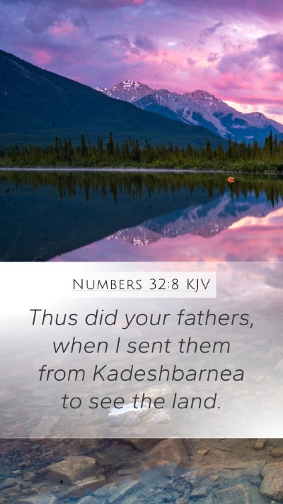 Numbers 32:8 KJV Bible Verse Image