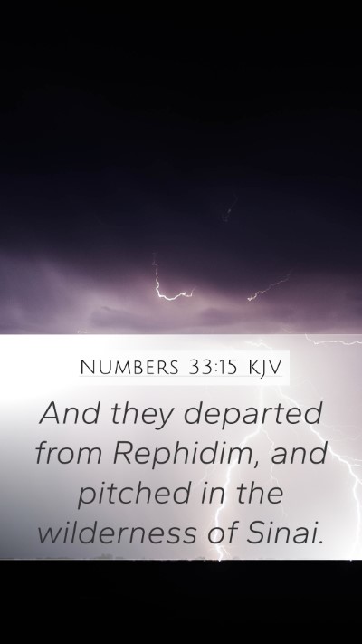 Numbers 33:15 KJV Bible Verse Image