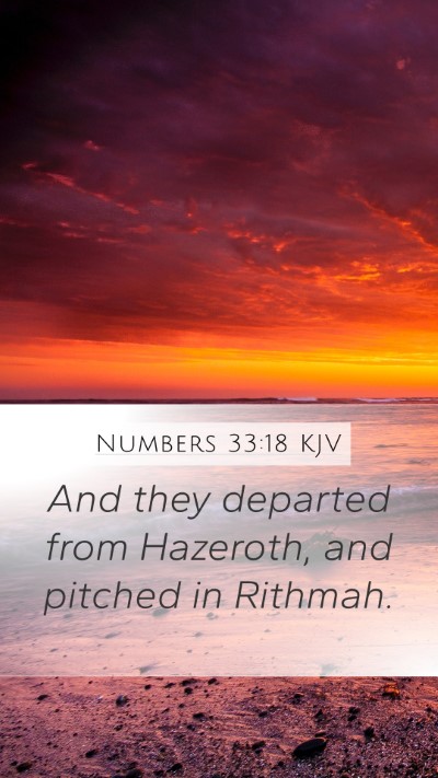Numbers 33:18 KJV Bible Verse Image