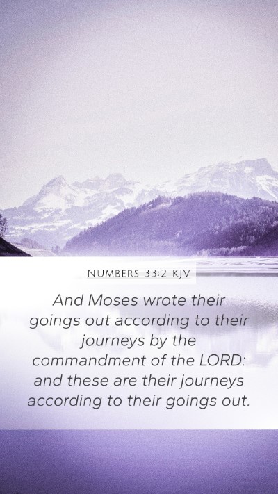 Numbers 33:2 KJV Bible Verse Image