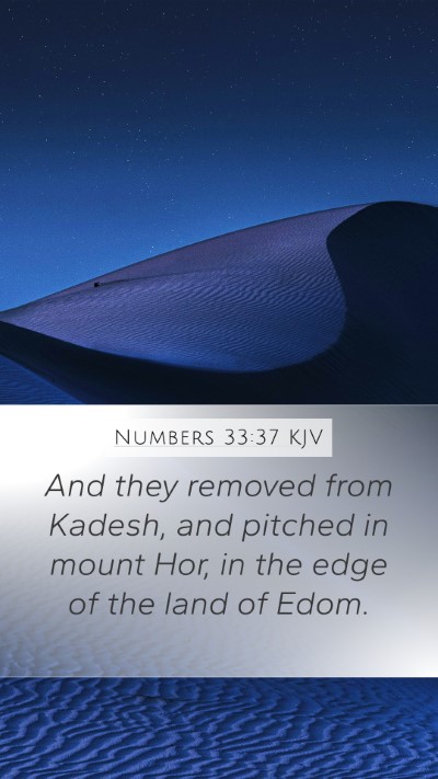 Numbers 33:37 KJV Bible Verse Image