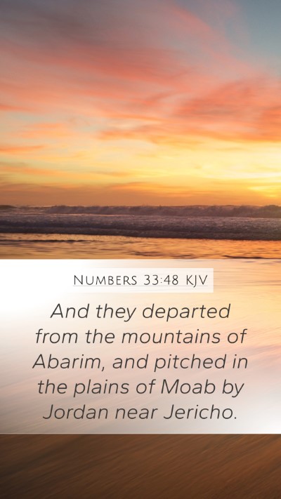 Numbers 33:48 KJV Bible Verse Image