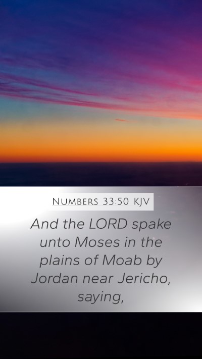 Numbers 33:50 KJV Bible Verse Image