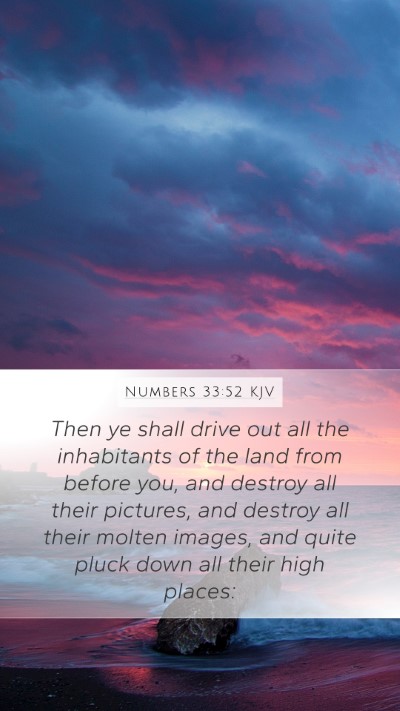 Numbers 33:52 KJV Bible Verse Image