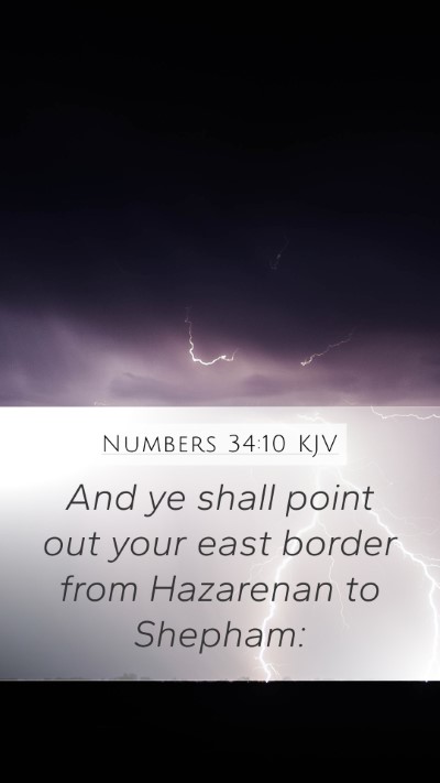 Numbers 34:10 KJV Bible Verse Image