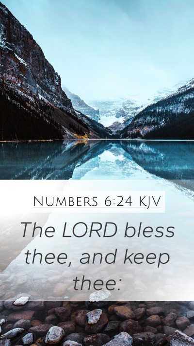 Numbers 6:24 KJV Bible Verse Image