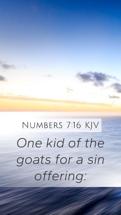 Numbers 7:16 KJV Bible Verse Image