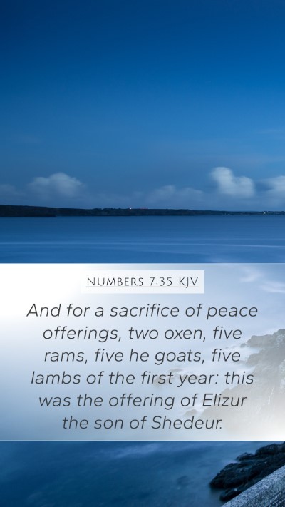 Numbers 7:35 KJV Bible Verse Image