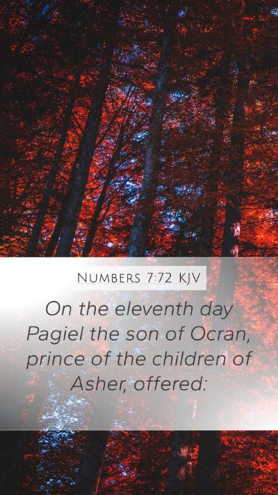 Numbers 7:72 KJV Bible Verse Image