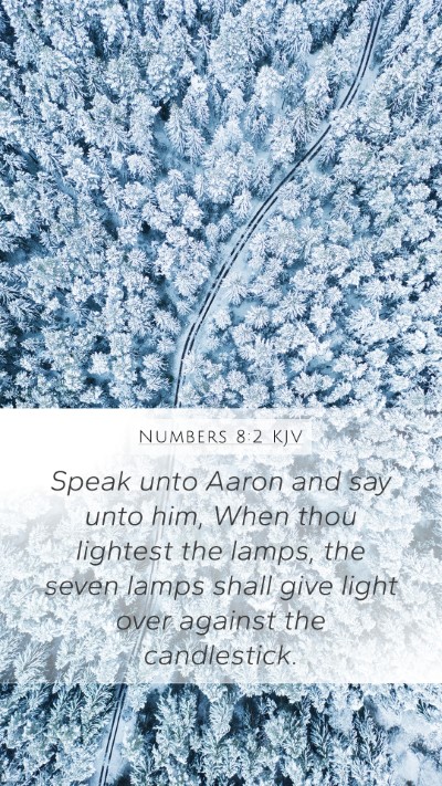 Numbers 8:2 KJV Bible Verse Image
