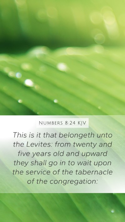 Numbers 8:24 KJV Bible Verse Image