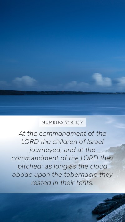 Numbers 9:18 KJV Bible Verse Image