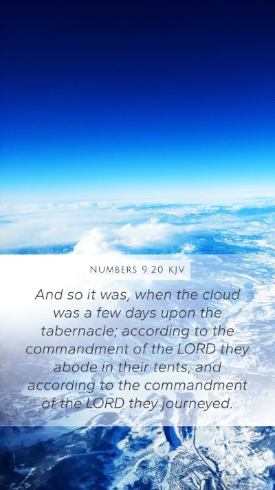 Numbers 9:20 KJV Bible Verse Image