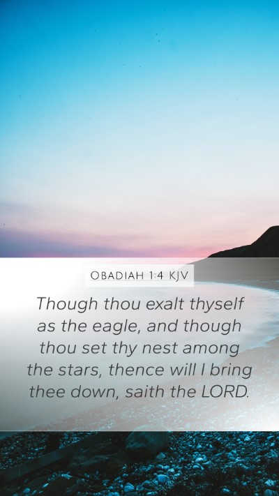 Obadiah 1:4 KJV Bible Verse Image