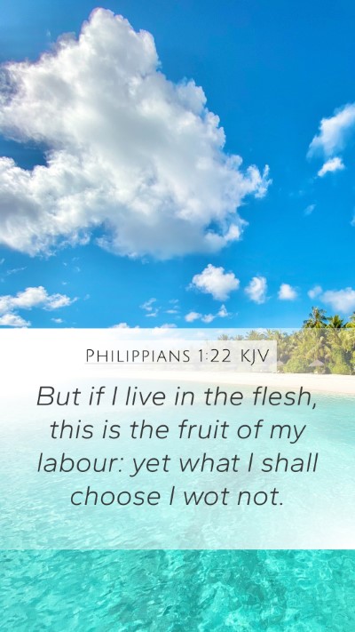 Philippians 1:22 KJV Bible Verse Image