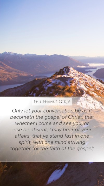 Philippians 1:27 KJV Bible Verse Image