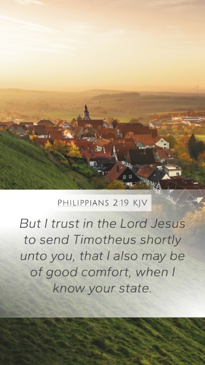 Philippians 2:19 KJV Bible Verse Image