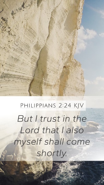 Philippians 2:24 KJV Bible Verse Image