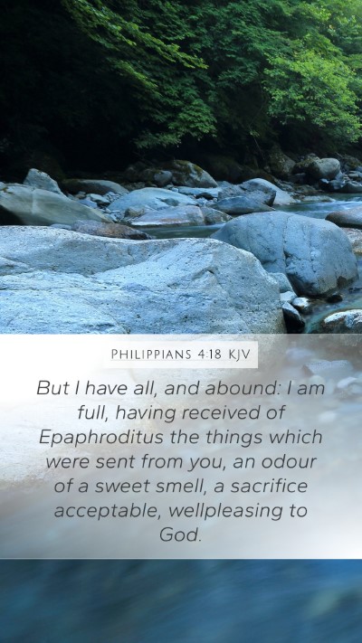 Philippians 4:18 KJV Bible Verse Image