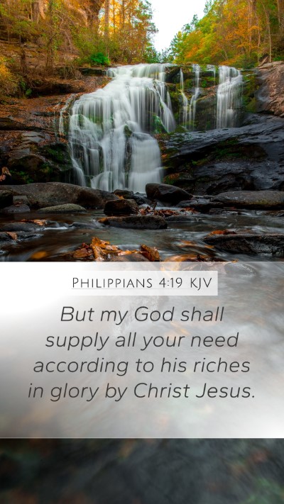 Philippians 4:19 KJV Bible Verse Image