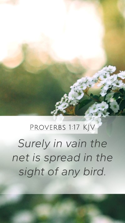 Proverbs 1:17 KJV Bible Verse Image