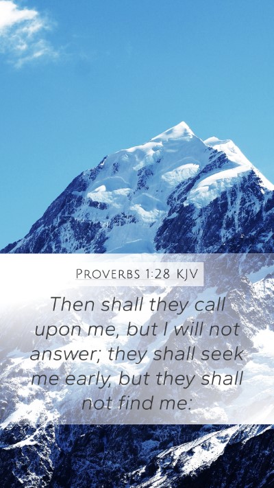 Proverbs 1:28 KJV Bible Verse Image