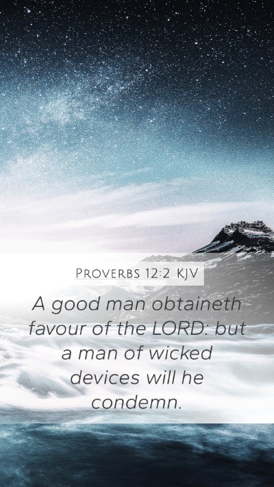 Proverbs 12:2 KJV Bible Verse Image