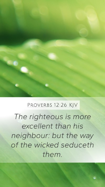 Proverbs 12:26 KJV Bible Verse Image