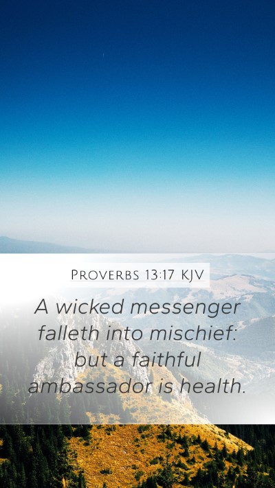 Proverbs 13:17 KJV Bible Verse Image