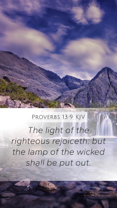 Proverbs 13:9 KJV Bible Verse Image
