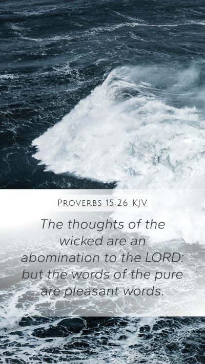 Proverbs 15:26 KJV Bible Verse Image