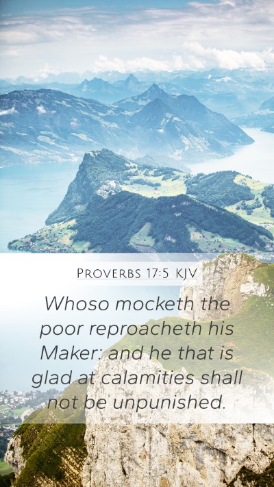 Proverbs 17:5 KJV Bible Verse Image