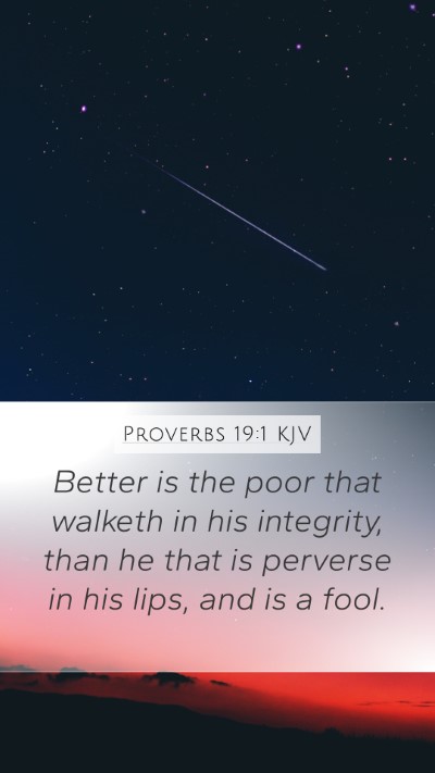 Proverbs 19:1 KJV Bible Verse Image