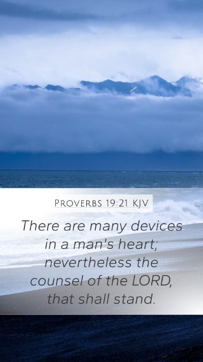 Proverbs 19:21 KJV Bible Verse Image