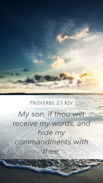 Proverbs 2:1 KJV Bible Verse Image