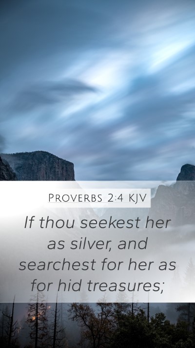 Proverbs 2:4 KJV Bible Verse Image