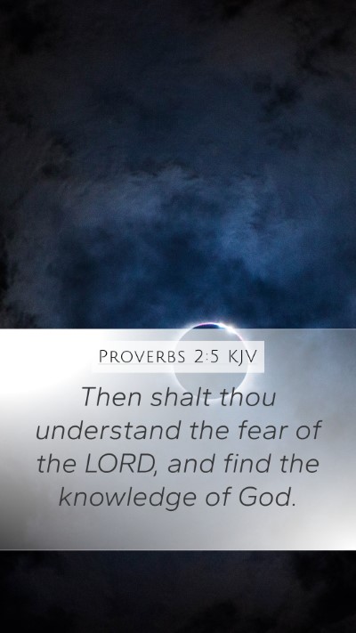Proverbs 2:5 KJV Bible Verse Image