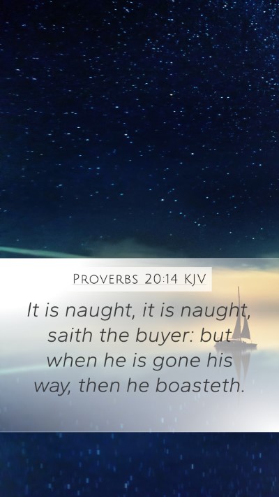 Proverbs 20:14 KJV Bible Verse Image